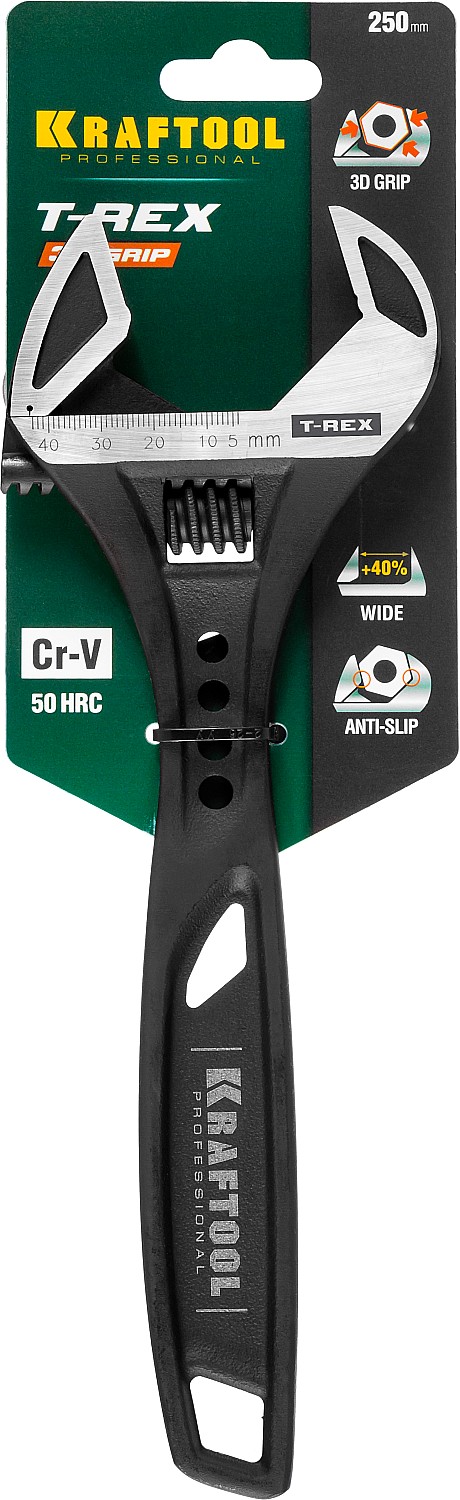 KRAFTOOL T-REX, 250/43 мм, силовой разводной ключ (27254-25) — фото 4