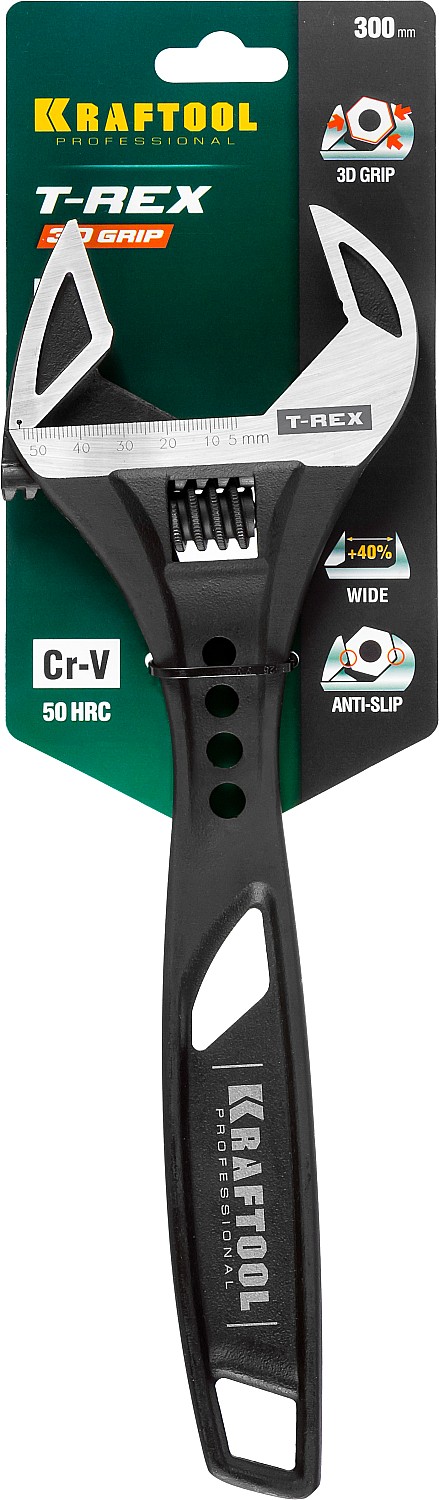 KRAFTOOL T-REX, 300/53 мм, силовой разводной ключ (27254-30) — фото 4