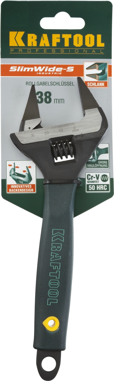 KRAFTOOL SlimWide Ultra, 200/38 мм, разводной ключ (27263-20) — фото 6