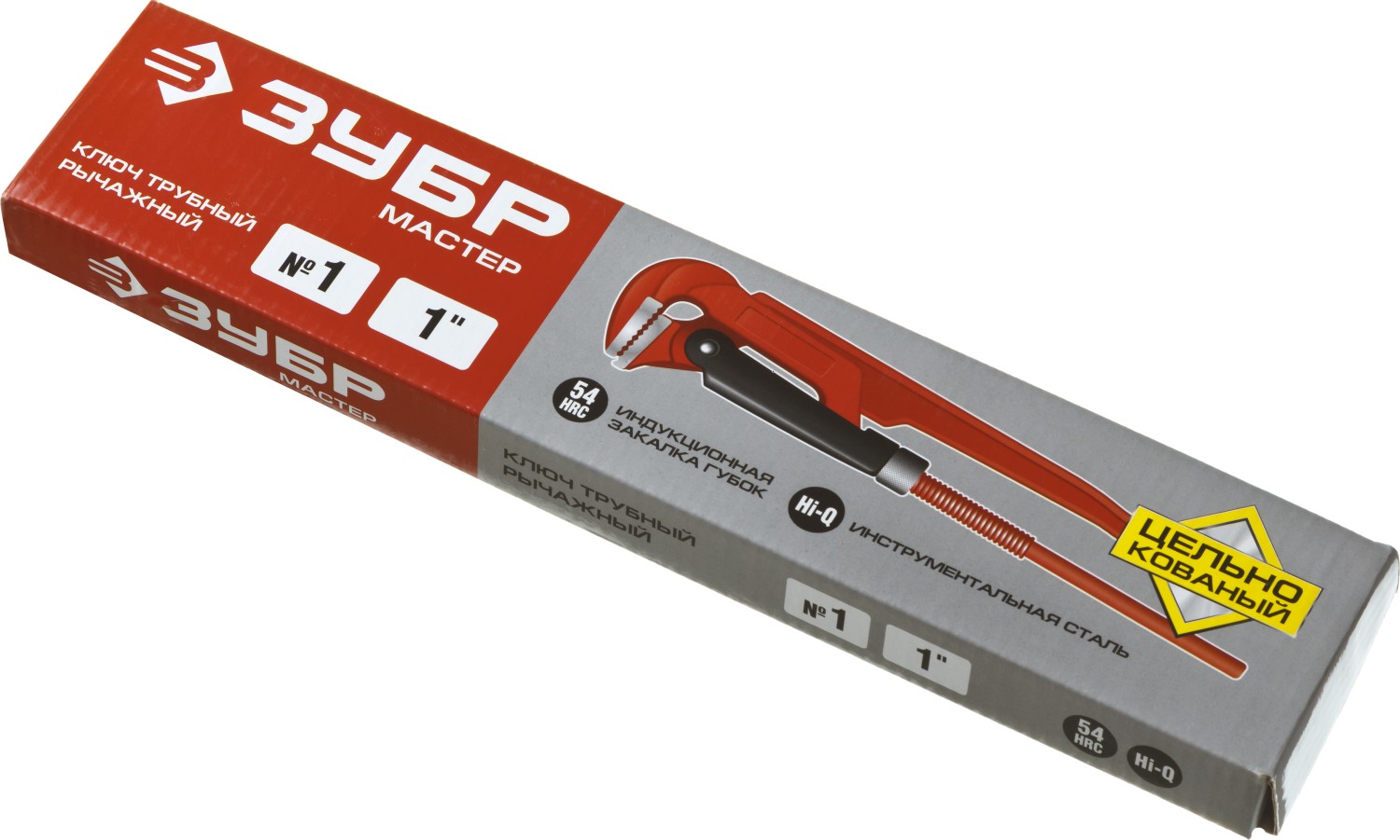 ЗУБР №1, 1″, 330 мм, трубный ключ с прямыми губками (27314-1) — фото 4