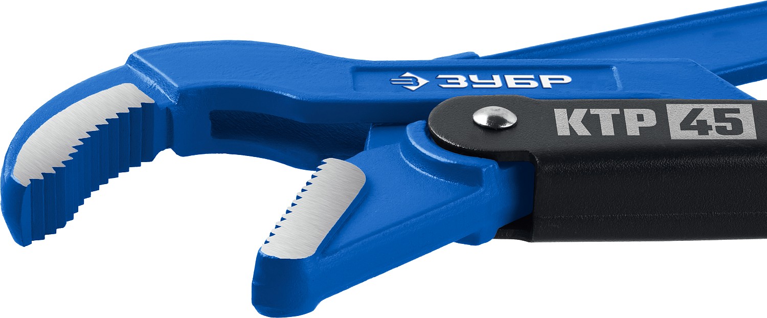 ЗУБР КТР-45, №0, 1/2″, 330 мм, трубный ключ с изогнутыми губками, Профессионал (27337-0) — фото 4