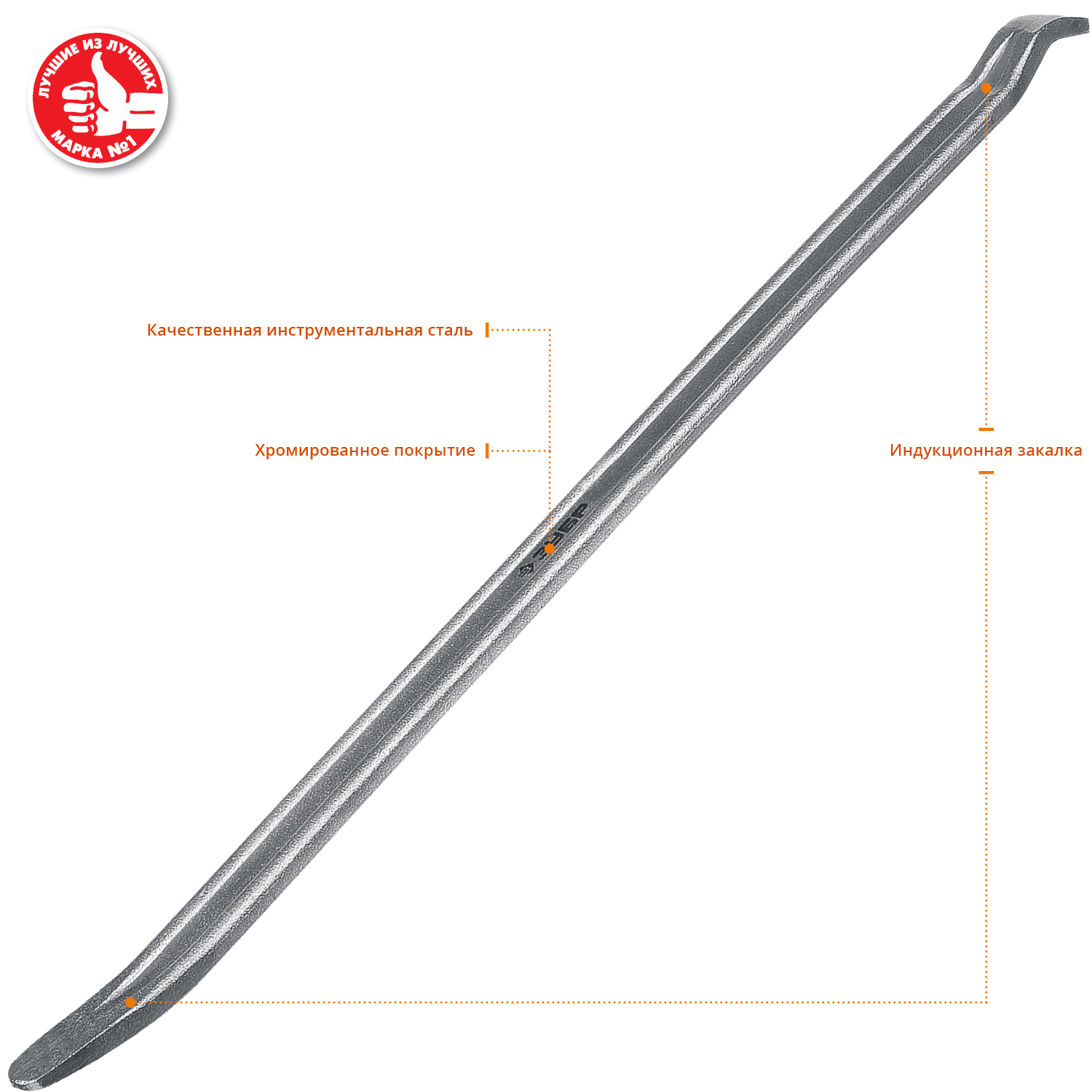 ЗУБР 400 мм, плоская монтировка, Профессионал (27560-40) — фото 2