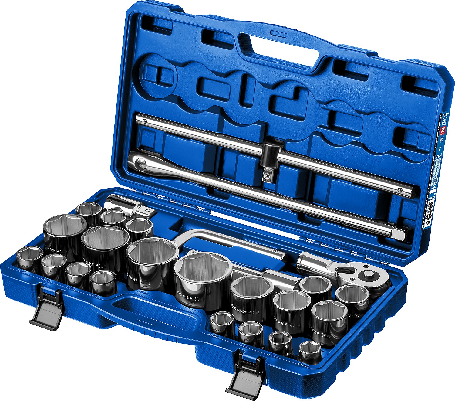 ЗУБР НКТ-26, 26 предм., (3/4″+1″), набор инструмента для крупногабаритной техники, Профессионал (27660-H26) — фото 2