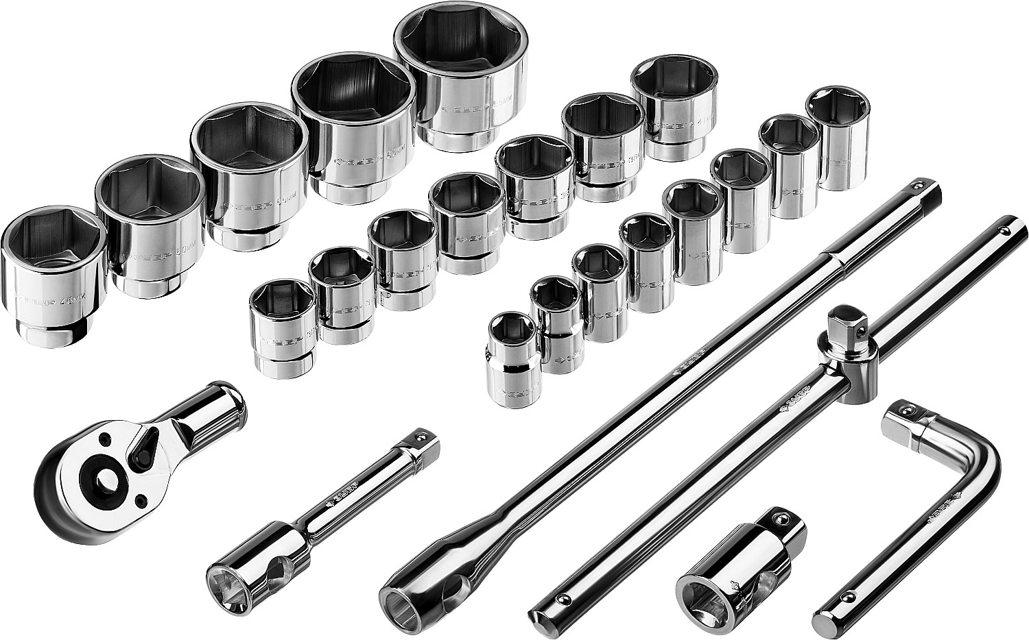 ЗУБР НКТ-26, 26 предм., (3/4″+1″), набор инструмента для крупногабаритной техники, Профессионал (27660-H26) — фото 3