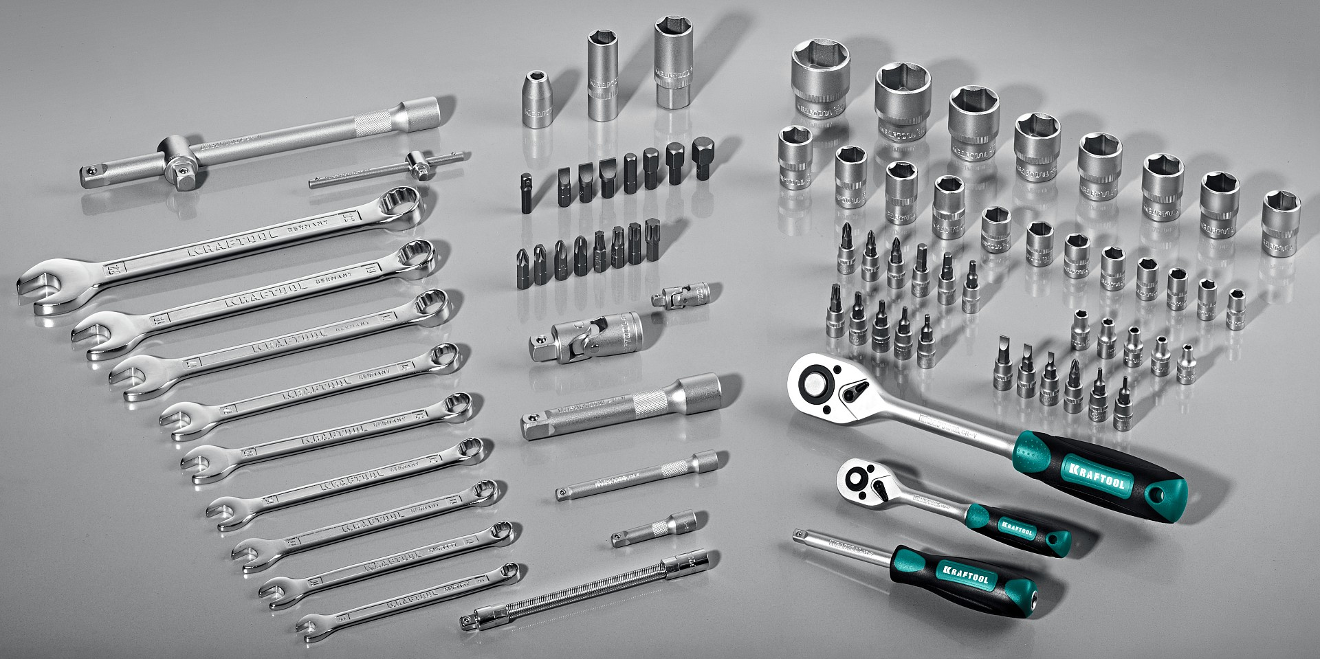 KRAFTOOL X-Drive 82, 82 предм., (1/2″+1/4″), универсальный набор инструмента (27887-H82) — фото 10