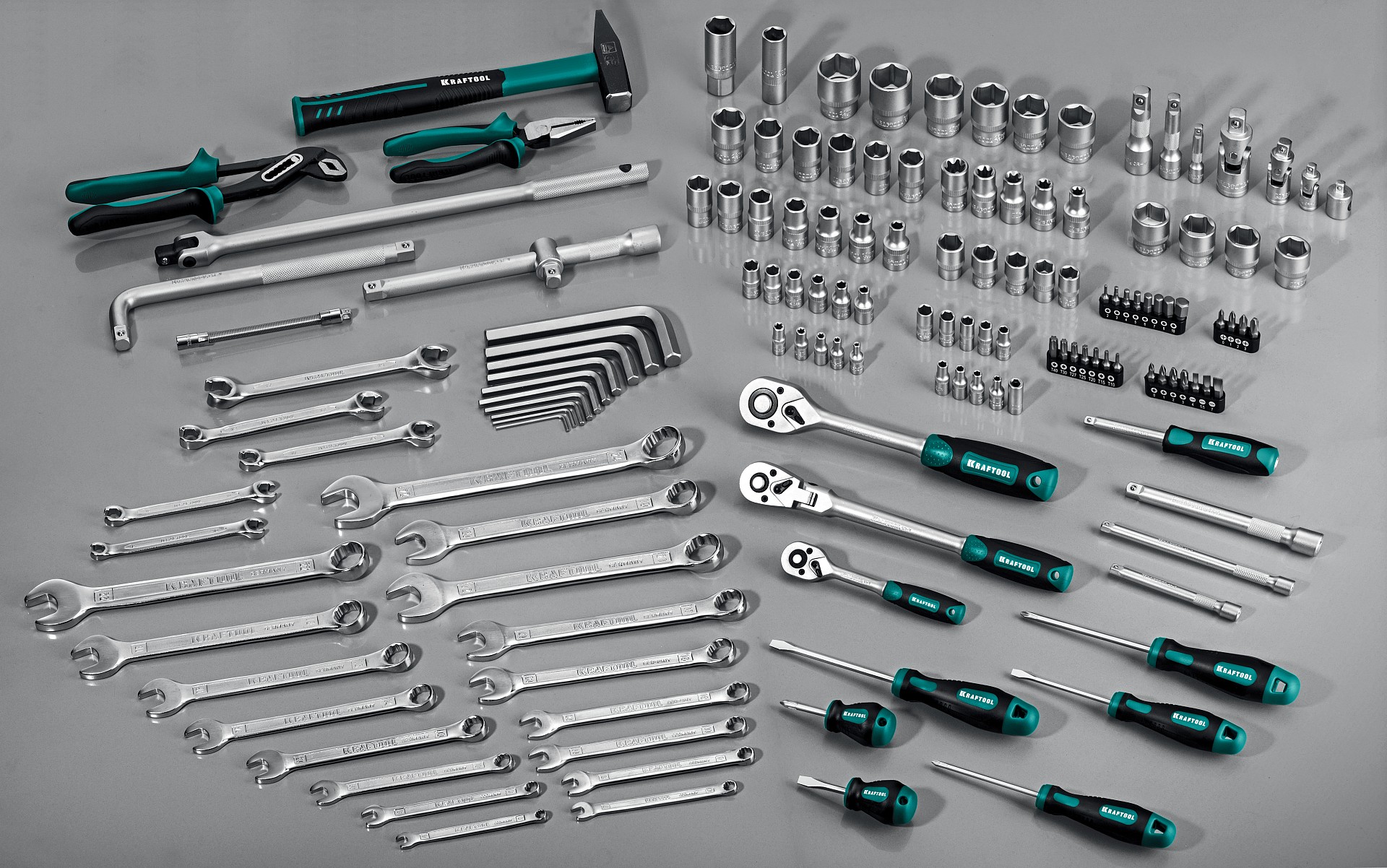 KRAFTOOL EXTREM-142, 142 предм., (1/2″+3/8″+1/4″), универсальный набор инструмента (27889-H142) — фото 10