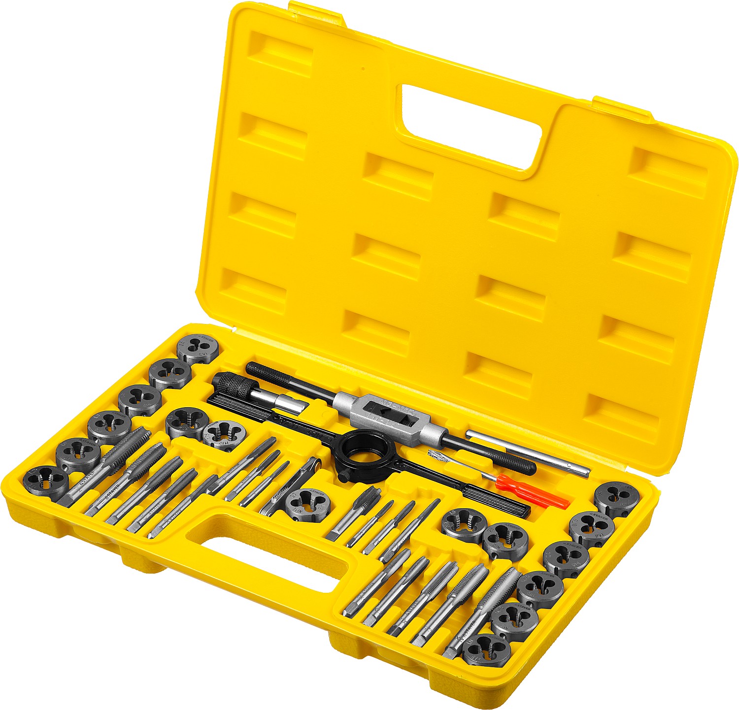 STAYER MaXCut, 40 предметов, инструментальная сталь, набор метчиков и плашек (2805-H40) — фото 2