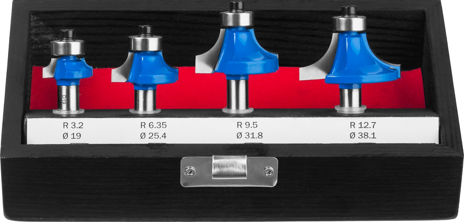 ЗУБР 4 шт, набор профильных фрез по дереву, Профессионал (28795-H4-2) — фото 3