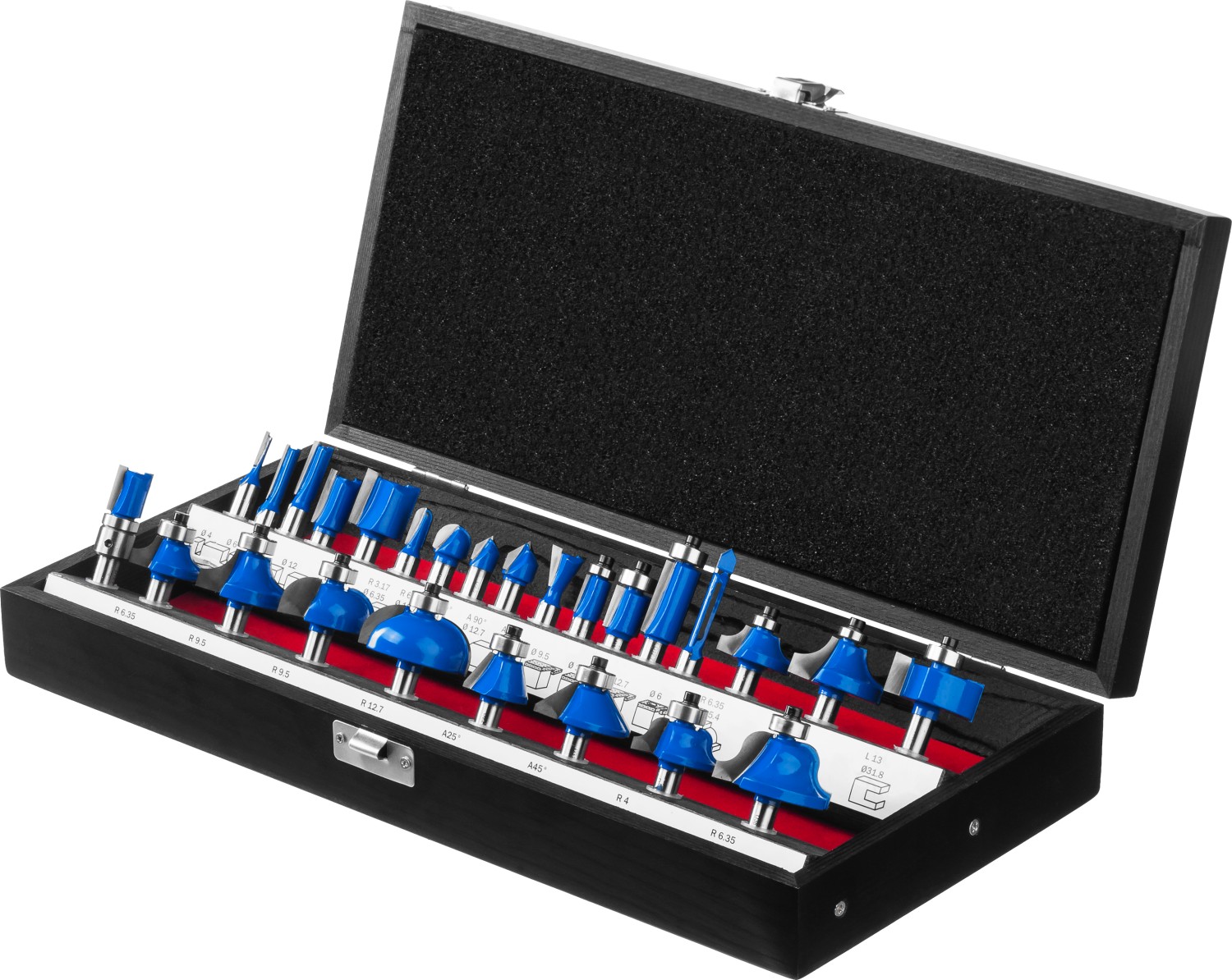 ЗУБР 26 шт, набор профильных фрез по дереву, Профессионал (28796-H26) — фото 4