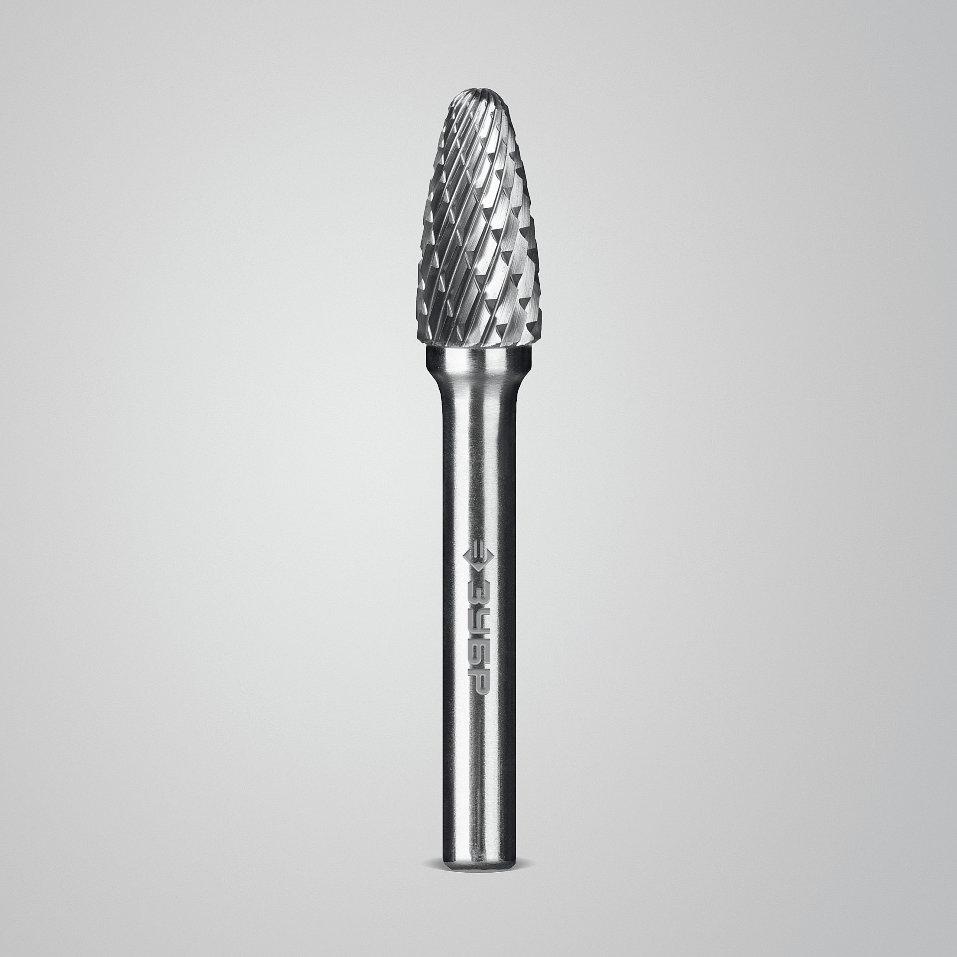 ЗУБР 10х20 мм, тип F (парабола с закругленным углом, радиус 2.5 мм), хв-к 6 мм, твердосплавная борфреза, ПРОФЕССИОНАЛ (28805-10-20) — фото 3