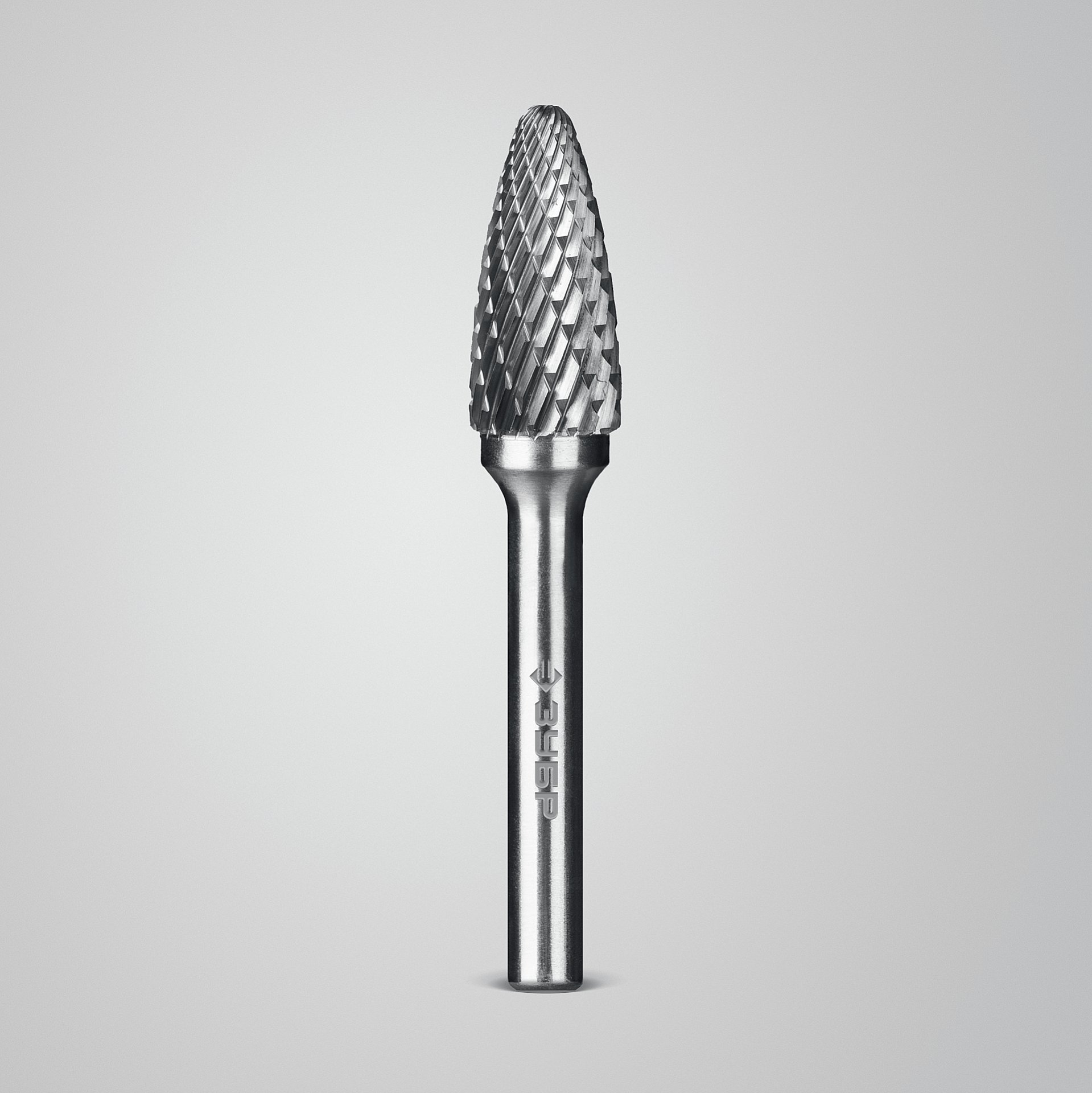 ЗУБР 12х25 мм, тип F (парабола с закругленным углом, радиус 3.0 мм), хв-к 6 мм, твердосплавная борфреза, ПРОФЕССИОНАЛ (28805-12-25) — фото 3