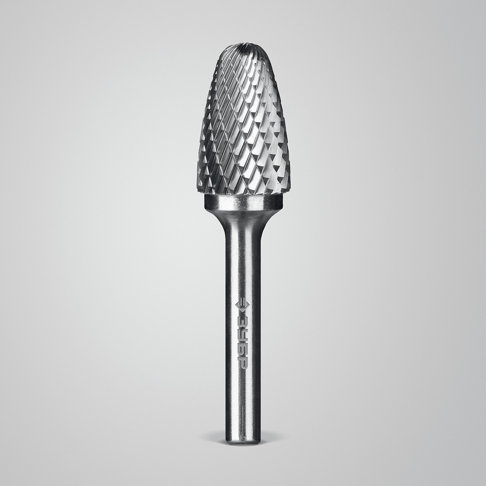 ЗУБР 16х25 мм, тип F (парабола с закругленным углом, радиус 4.0 мм), хв-к 6 мм, твердосплавная борфреза, ПРОФЕССИОНАЛ (28805-16-25) — фото 3