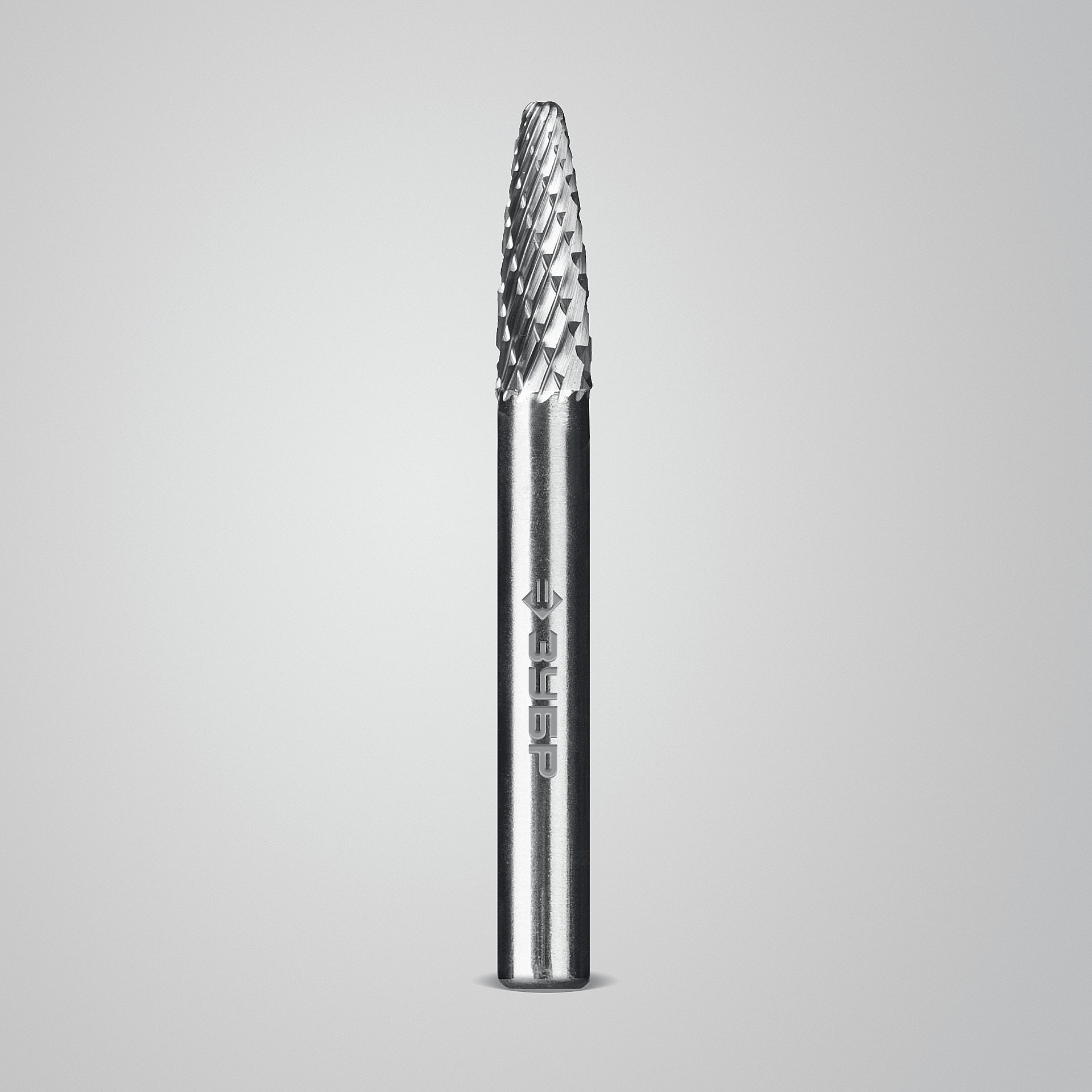 ЗУБР 6х18 мм, тип F (парабола с закругленным углом, радиус 1.5 мм), хв-к 6 мм, твердосплавная борфреза, ПРОФЕССИОНАЛ (28805-6-18) — фото 3