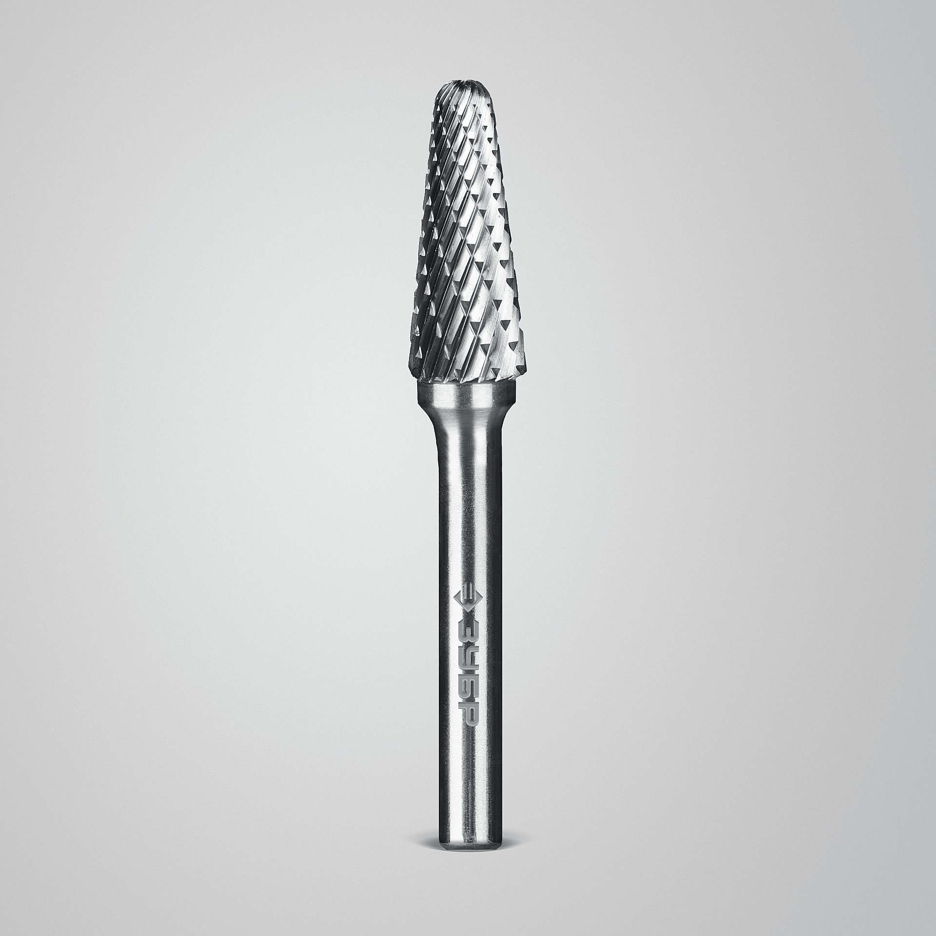 ЗУБР 10х25 мм, тип L (конус с закругленным углом 28°, радиус 2.2 мм), хв-к 6 мм, твердосплавная борфреза, ПРОФЕССИОНАЛ (28810-10-25) — фото 3