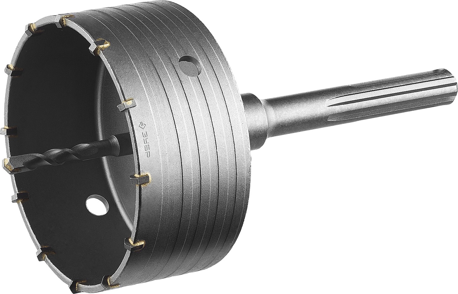 ЗУБР 125 мм, SDS - max, 12Т, коронка по бетону с державкой, Профессионал (2918-125)