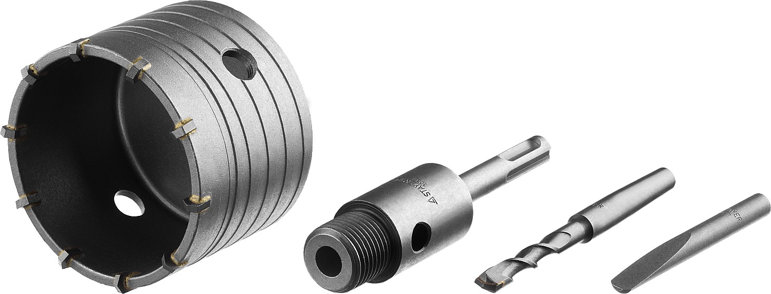 STAYER 80 мм, SDS - Plus, 10T, коронка по бетону с оснасткой (29190-80) — фото 2