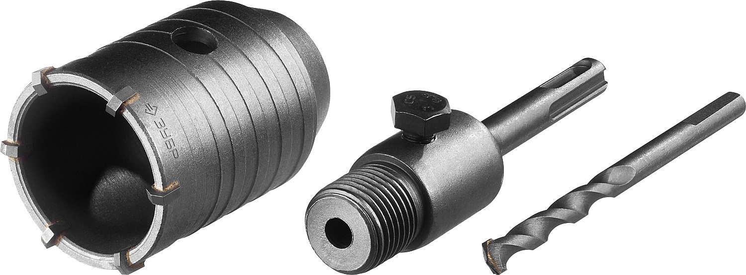 ЗУБР 50 мм, SDS - Plus, 6Т, коронка по бетону с оснасткой (29211-50) — фото 3