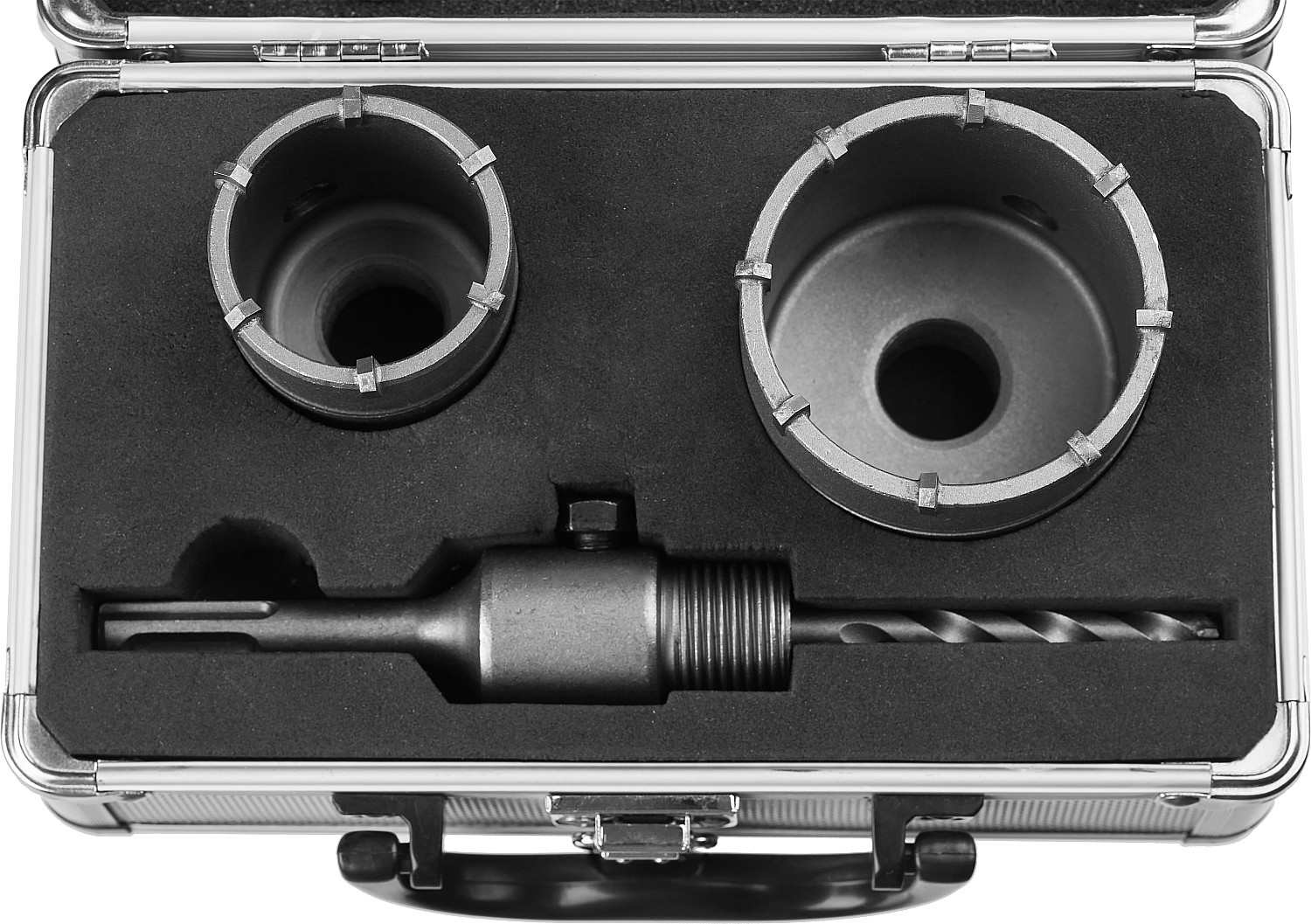 ЗУБР d 50, 68 мм, кейс, набор коронок по бетону с оснасткой (29211-H2) — фото 2