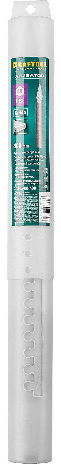 KRAFTOOL ALLIGATOR, 400 мм, HEX 30, пикообразное зубило (29345-00-400) — фото 4