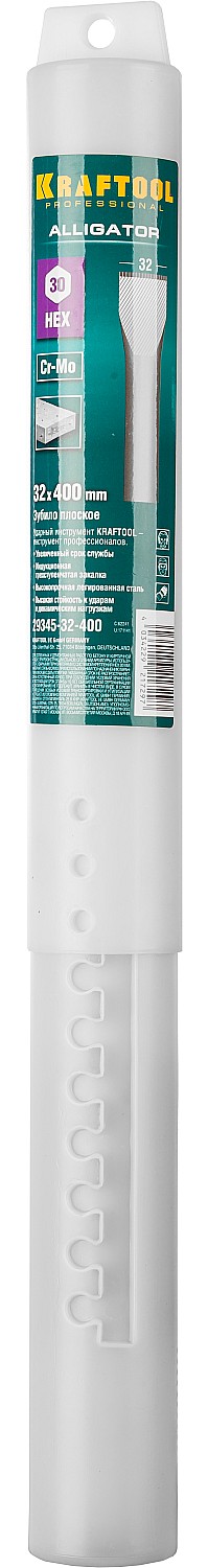 KRAFTOOL ALLIGATOR, 32 x 400 мм, HEX 30, плоское зубило (29345-32-400) — фото 4