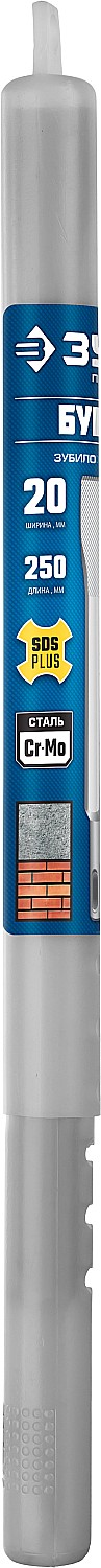 ЗУБР БУРАН, 20 х 250 мм, SDS-Plus, плоское зубило, Профессионал (29362-20-250) — фото 4