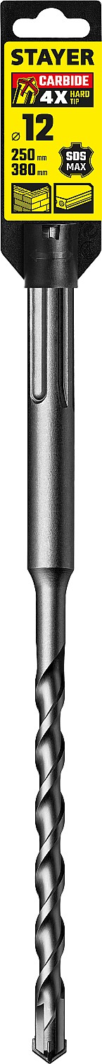 STAYER Hercules-4Х, 12 x 250/380 мм, SDS-max бур, Professional (29370-250-12) — фото 4