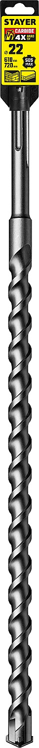 STAYER Hercules-4Х, 22 x 610/720 мм, SDS-max бур, Professional (29370-610-22) — фото 4