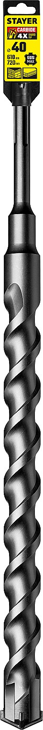STAYER Hercules-4Х, 40 x 610/720 мм, SDS-max бур, Professional (29370-610-40) — фото 4