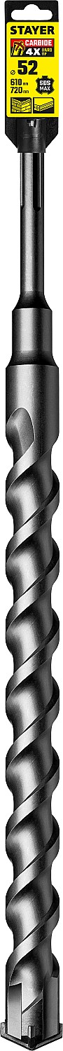 STAYER Hercules-4Х, 52 x 610/720 мм, SDS-max бур, Professional (29370-610-52) — фото 4