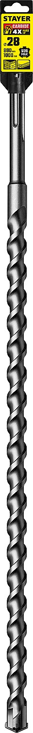 STAYER Hercules-4Х, 28 x 880/1000 мм, SDS-max бур, Professional (29370-880-28) — фото 4