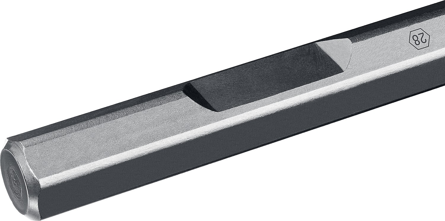 ЗУБР БУРАН, 80 х 400 мм, HEX 28, плоское изогнутое зубило, Профессионал (29372-80-400) — фото 3