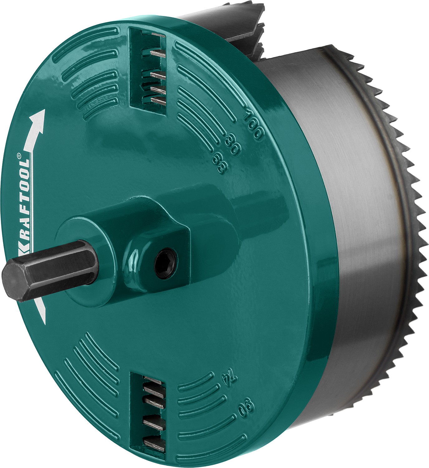 KRAFTOOL 5 шт, (68-74-80-90-100 x 32 мм), наборная кольцевая пила по дереву (29584-H5-32) — фото 2