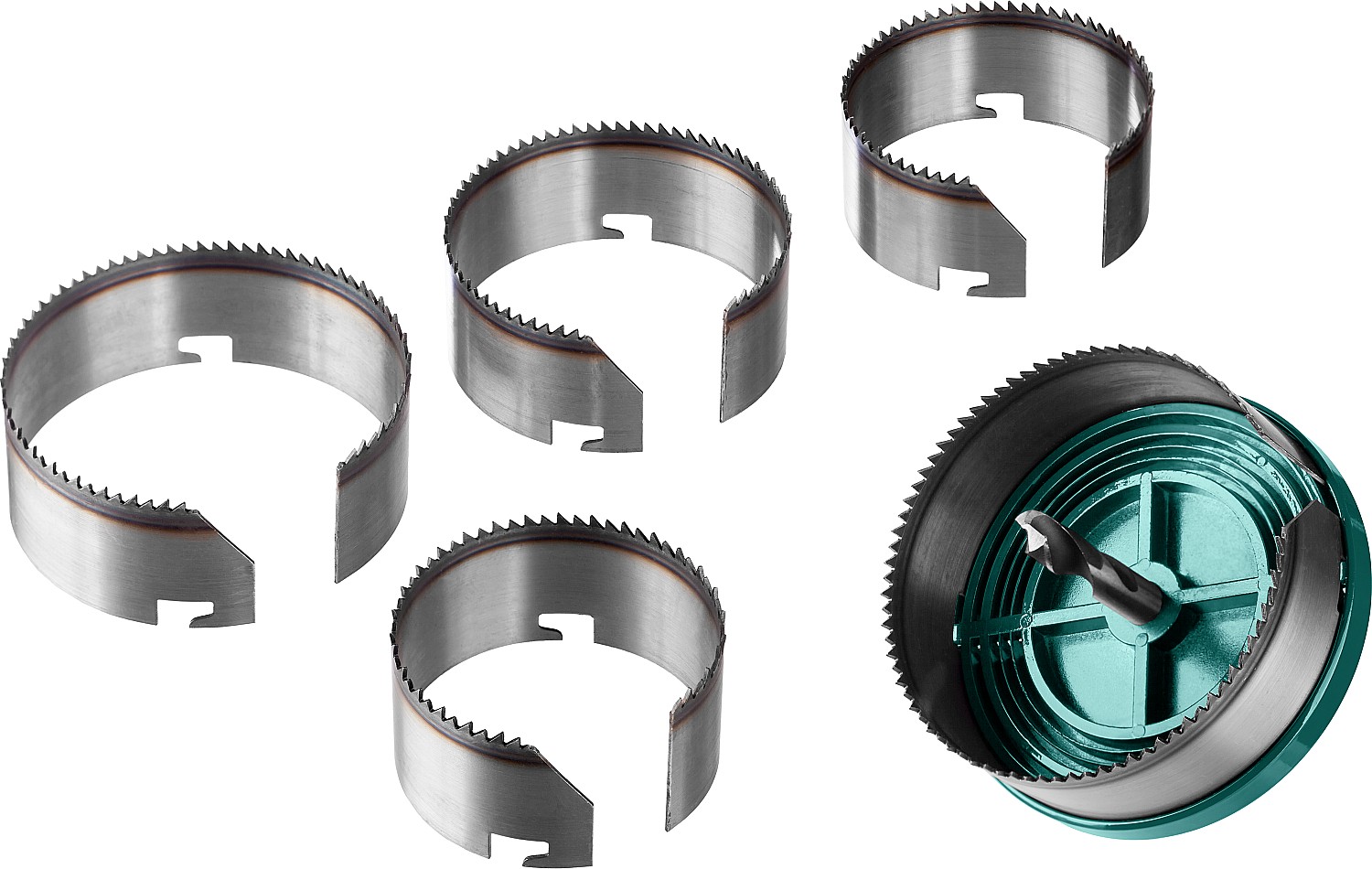 KRAFTOOL 5 шт, (68-74-80-90-100 x 32 мм), наборная кольцевая пила по дереву (29584-H5-32) — фото 4