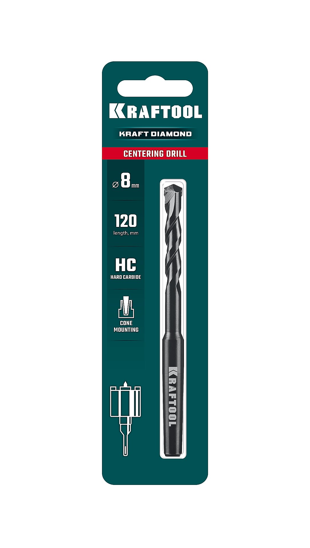 KRAFTOOL d 8 мм, Центрирующее сверло (29824-08) — фото 4