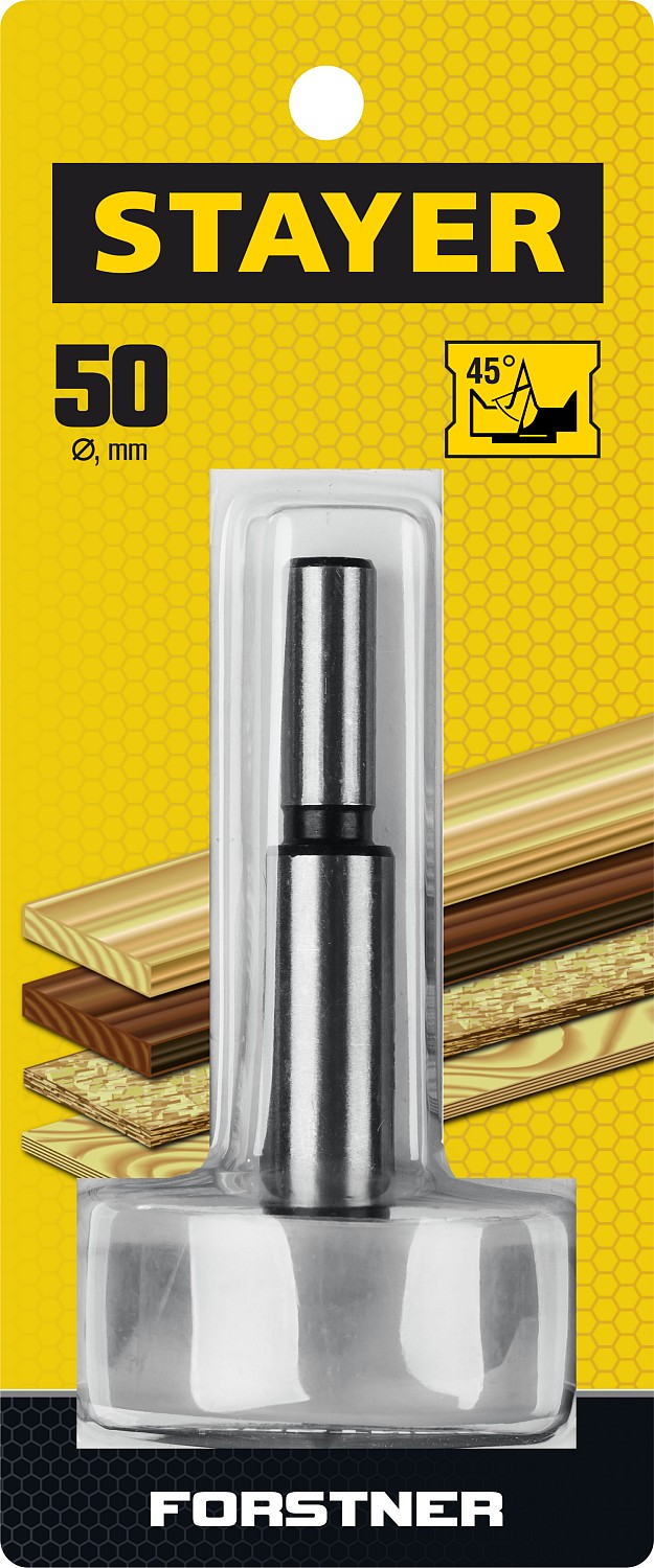 STAYER Forstner, 50 мм, ДСП, cверло Форстнера по дереву (29985-50) — фото 2