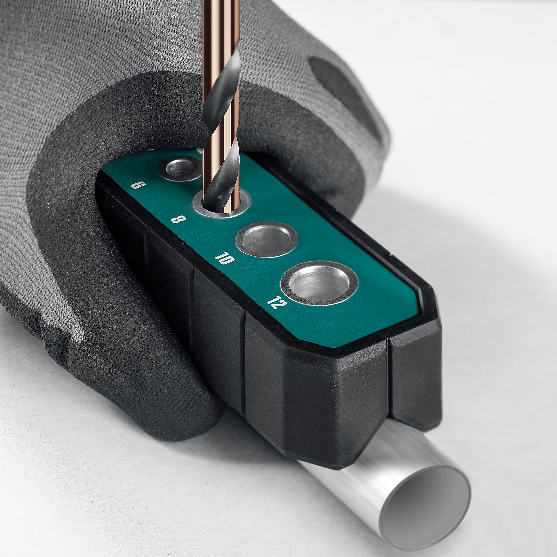 KRAFTOOL Woodsniper 121, 6 отверстий 4 - 12 мм, кондуктор для сверления под углом 45° и 90° (30073) — фото 6