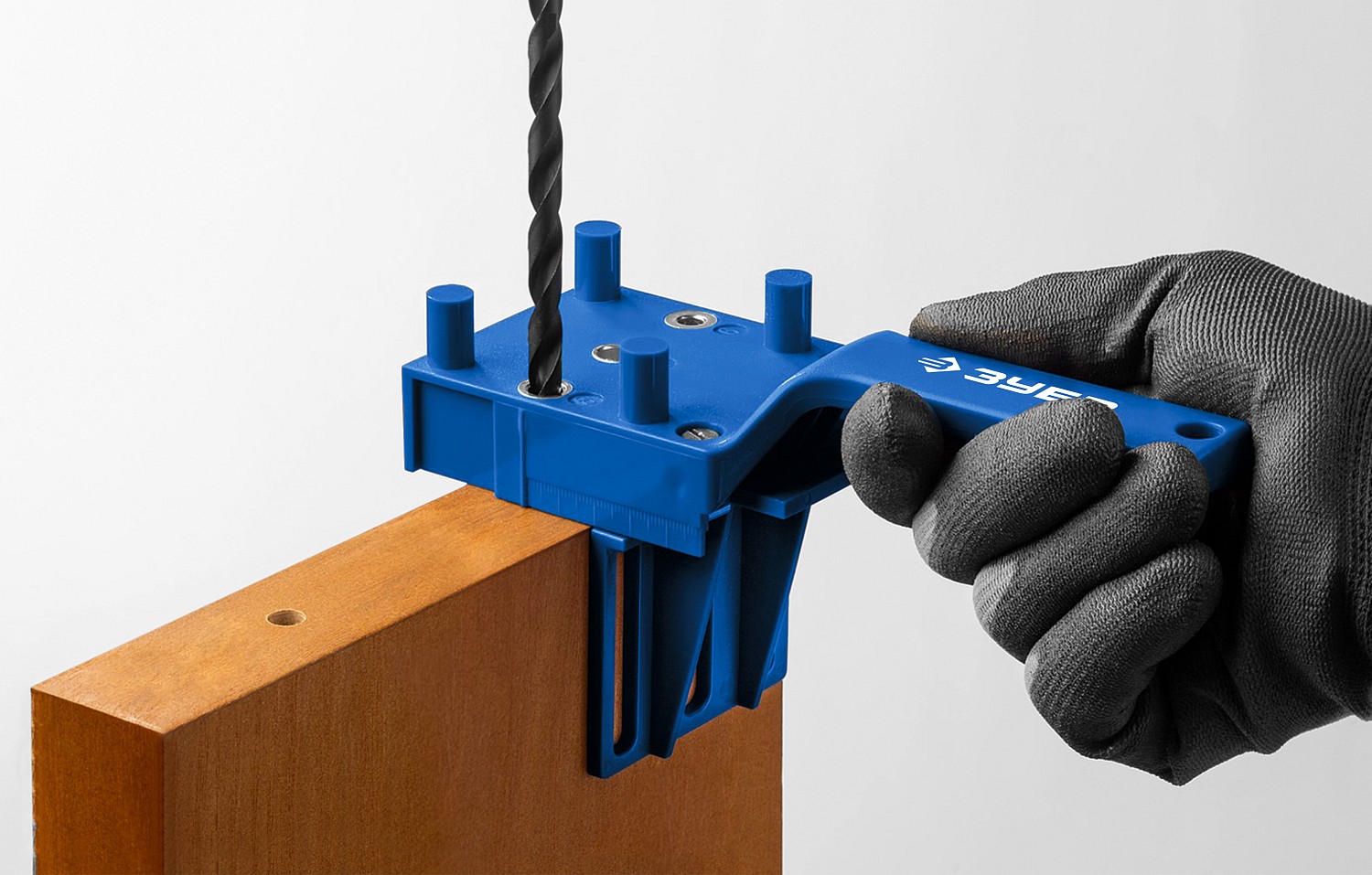 ЗУБР три отверстия, кондуктор для шкантов, Профессионал (30083) — фото 3