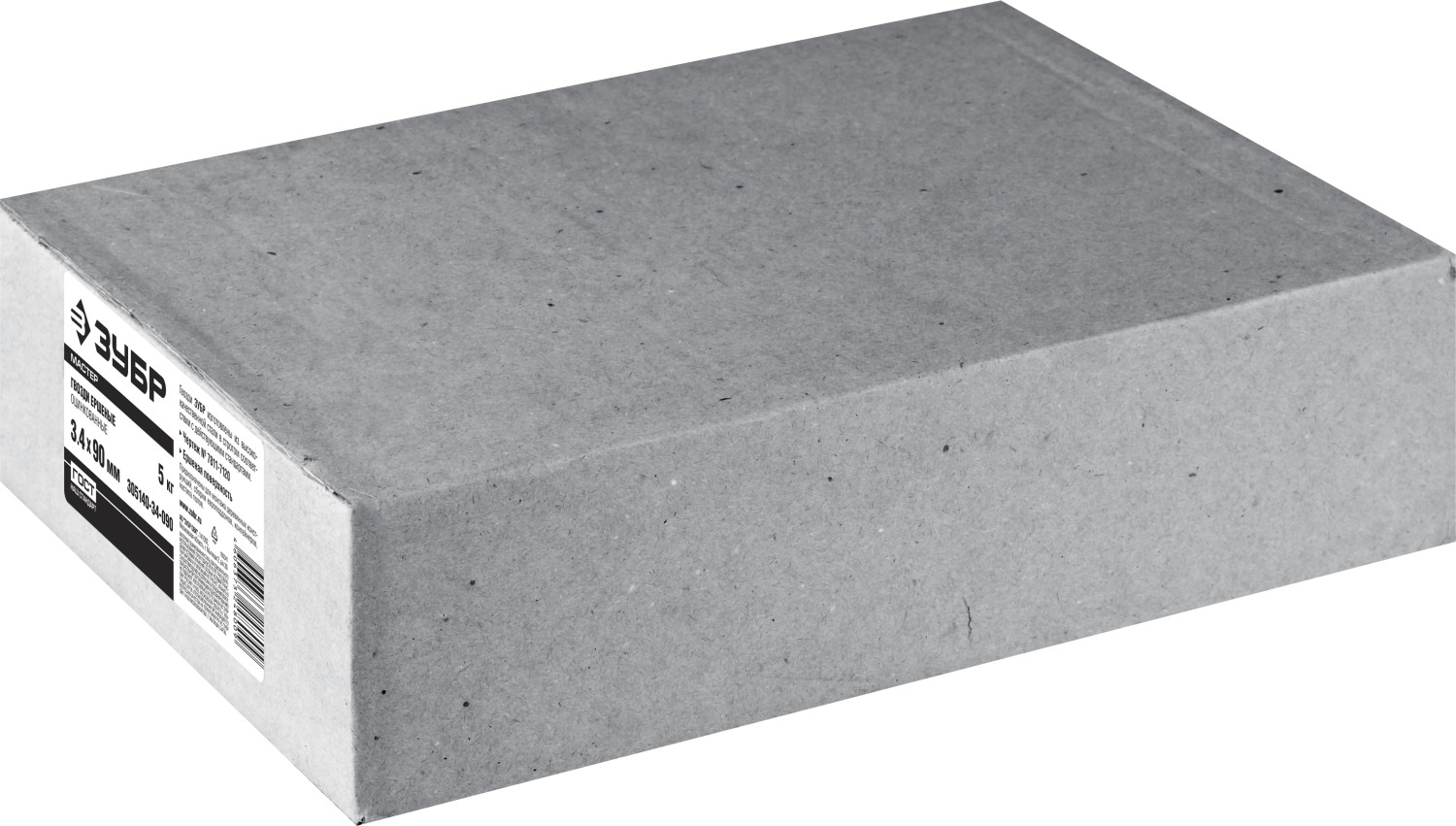 ЗУБР 90 x 3.4 мм, цинк, 5 кг, ершеные гвозди (305140-34-090) — фото 3