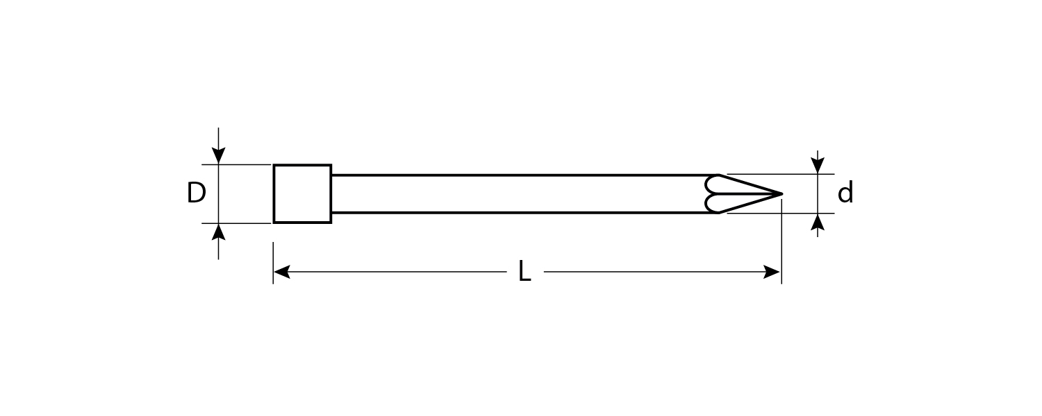 ЗУБР 40 x 1.8 мм, 40 шт, омедненные финишные гвозди, Профессионал (305356-18-40) — фото 2