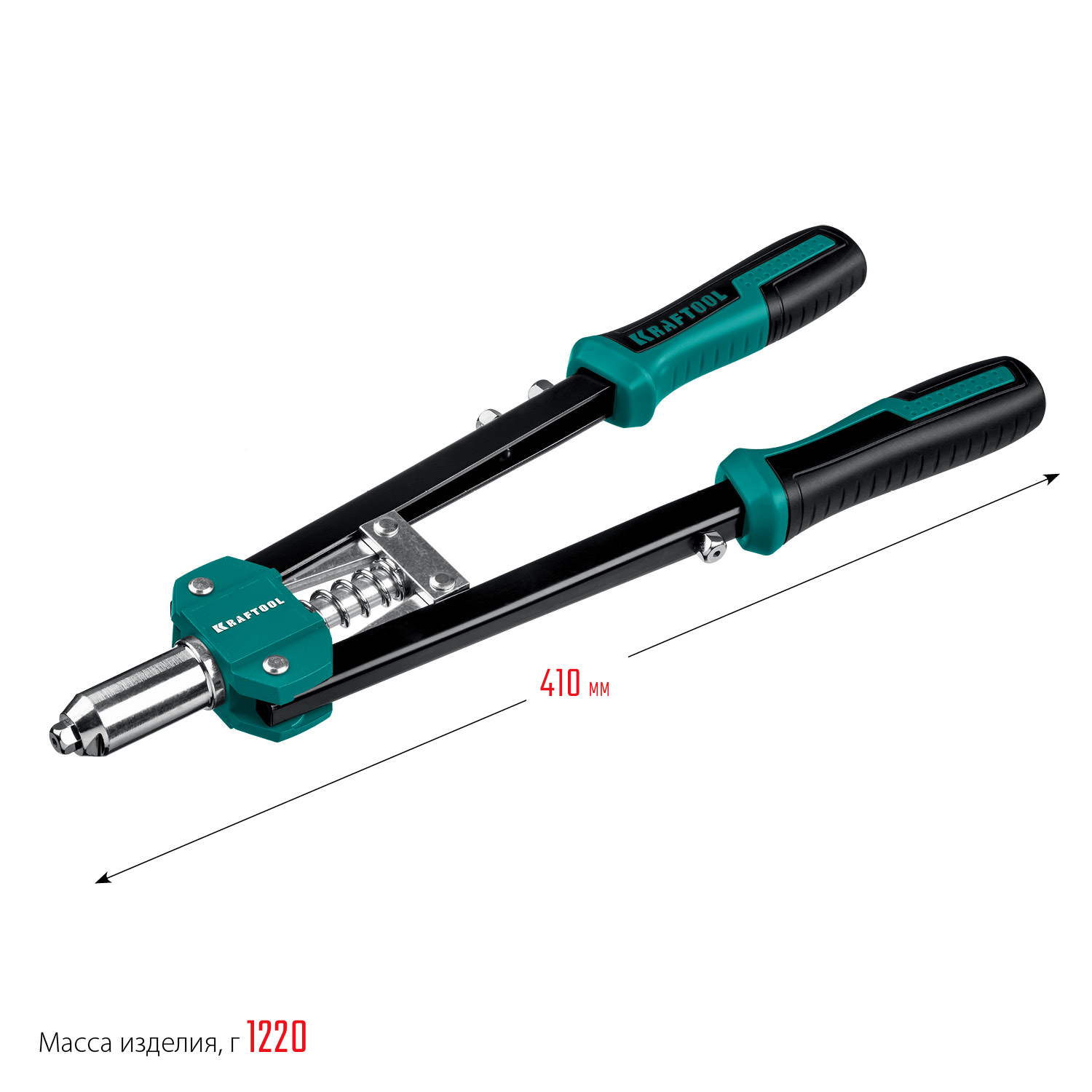 KRAFTOOL GRAND-48, 2.4 - 4.8 мм, 410 мм, усиленный двуручный заклёпочник (31175) — фото 8