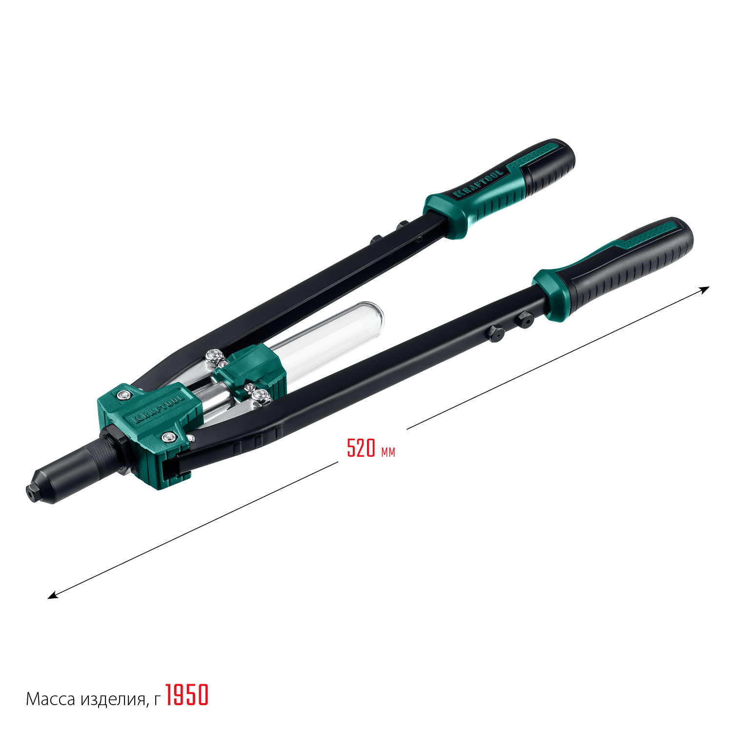 KRAFTOOL GRAND-64, 3.2 - 6.4 мм, 520 мм, усиленный двуручный заклёпочник (311791) — фото 8