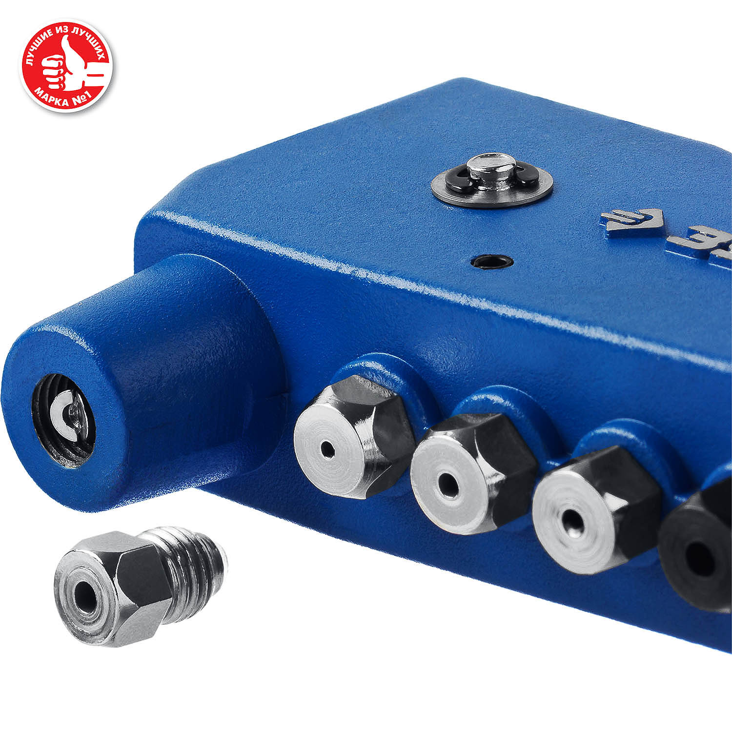 ЗУБР К-М6, 2 вида заклёпок, 270 мм, комбинированный литой заклепочник в кейсе, Профессионал (31196) — фото 7