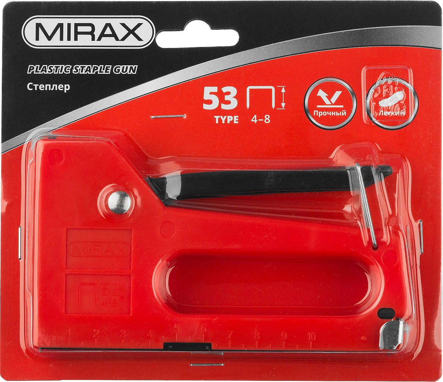 MIRAX PL-53, тип 53 (A/10/JT21) 23GA (4 - 8 мм), пластиковый степлер (3142) — фото 3
