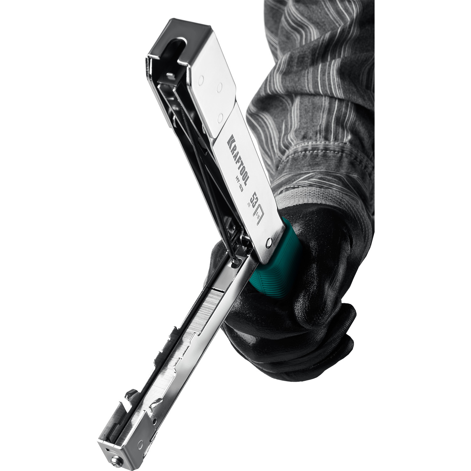 KRAFTOOL HAMMER TACKER, тип 53 (A/10/JT21) 23GA (6 - 10 мм), высокоскоростной стальной скобозабиватель (3153) — фото 6