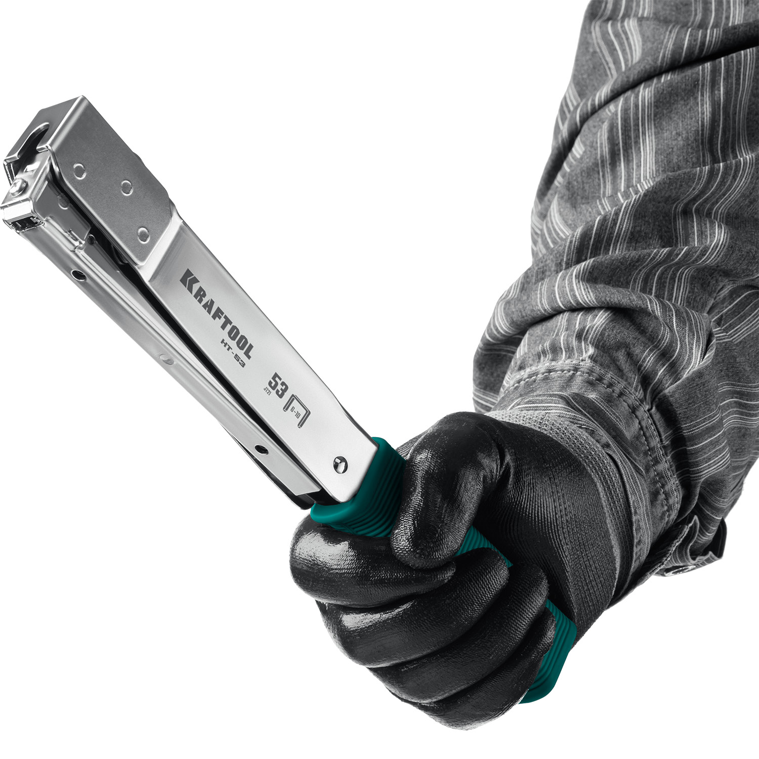 KRAFTOOL HAMMER TACKER, тип 53 (A/10/JT21) 23GA (6 - 10 мм), высокоскоростной стальной скобозабиватель (3153) — фото 7