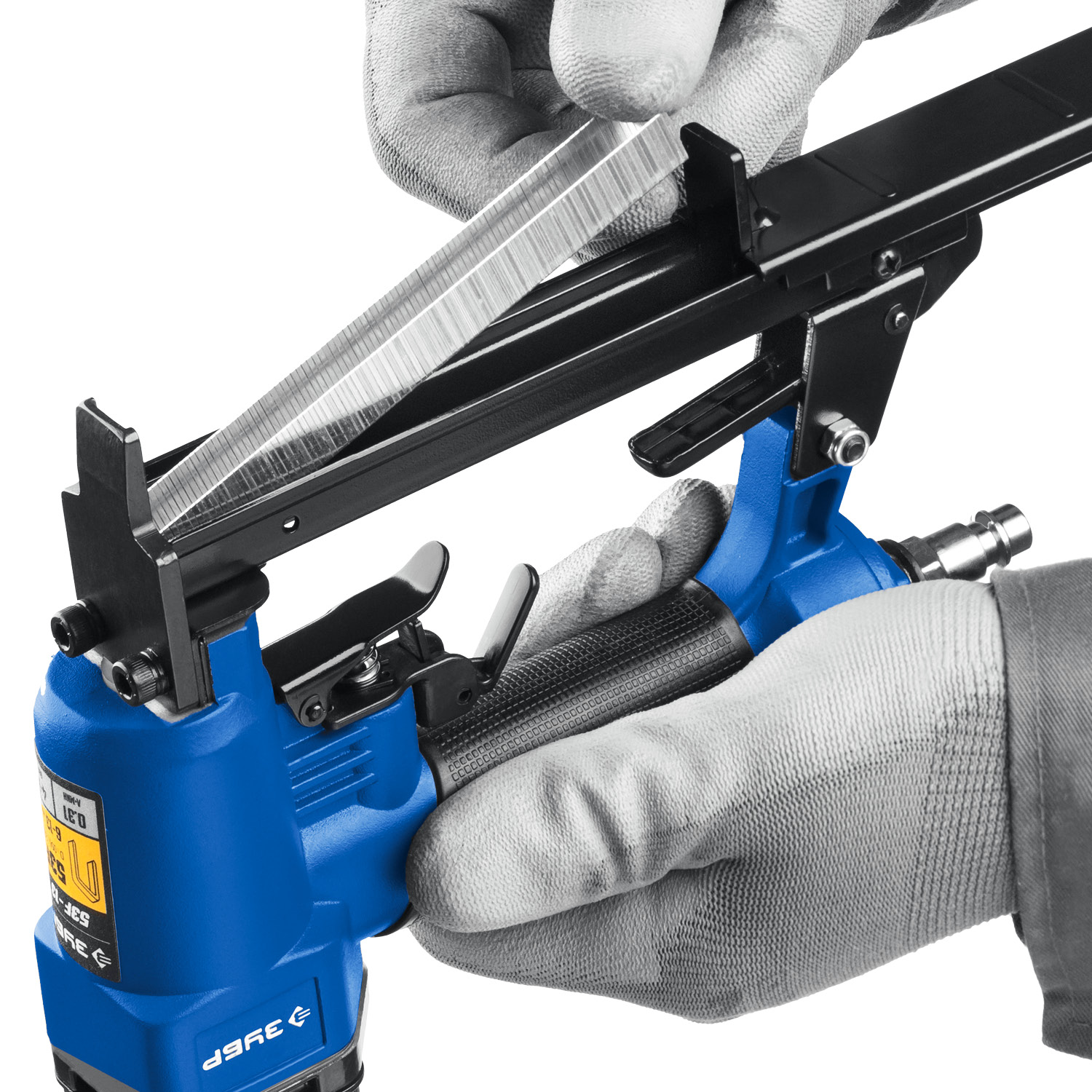 ЗУБР 53F-13, пневматический степлер для скоб 20Ga, тип 53F (6-13 мм), Профессионал (31934) — фото 8