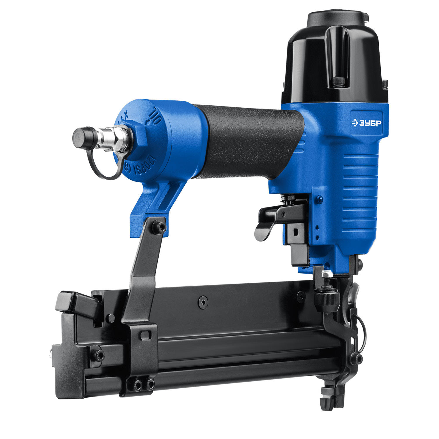 ЗУБР Т55/300, пневматический нейлер-степлер 18Ga 2-в-1: для скоб тип 55 и гвоздей тип 300, Профессионал (31937) — фото 5
