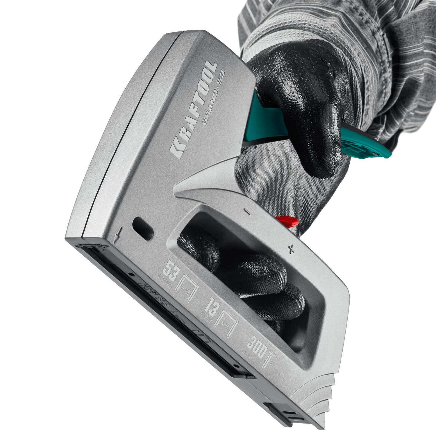 KRAFTOOL GRAND-53, тип 53 (A/10/JT21) 23GA (6 - 16 мм)/13/300, алюминиевый рессорный степлер (3193) — фото 12