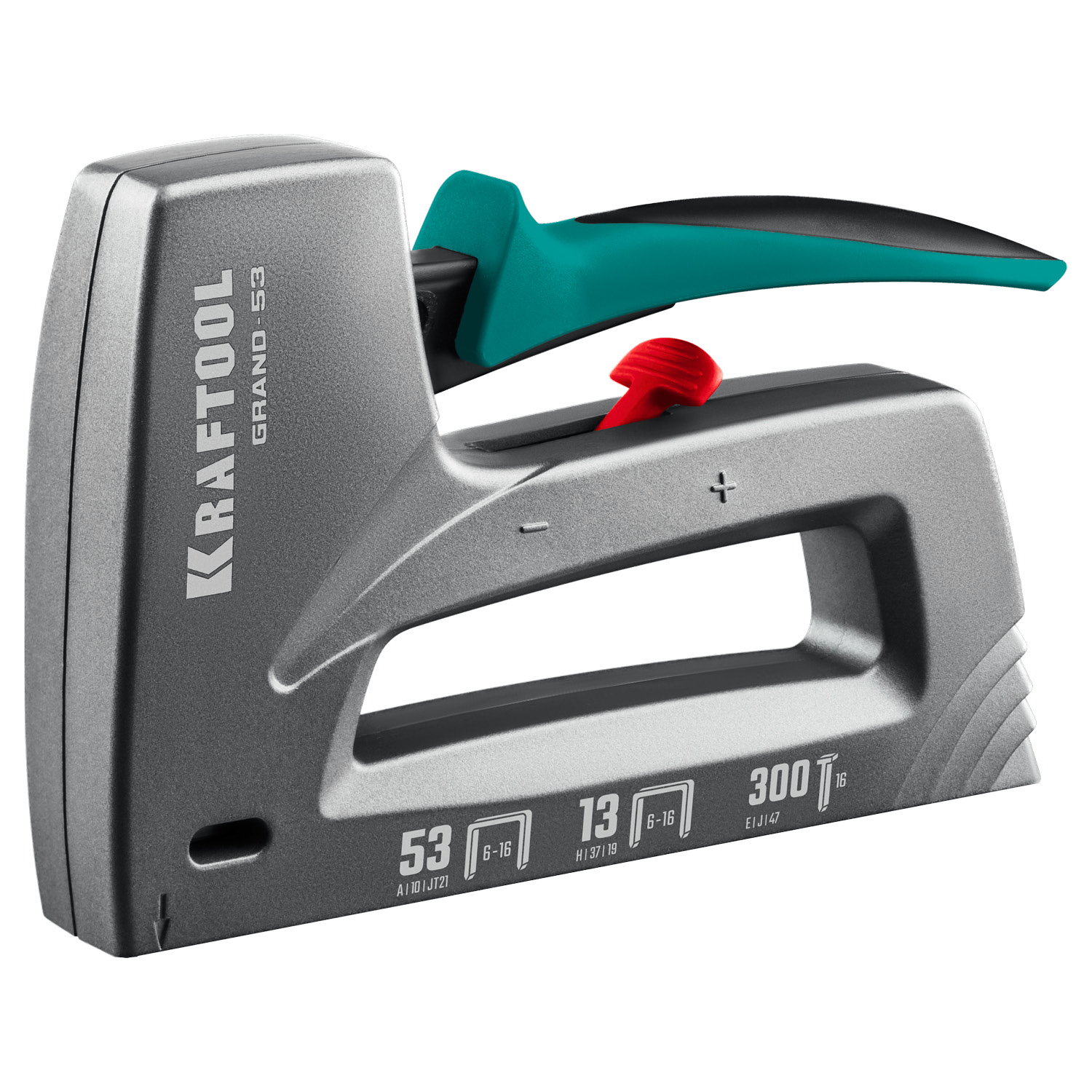 KRAFTOOL GRAND-53, тип 53 (A/10/JT21) 23GA (6 - 16 мм)/13/300, алюминиевый рессорный степлер (3193) — фото 7