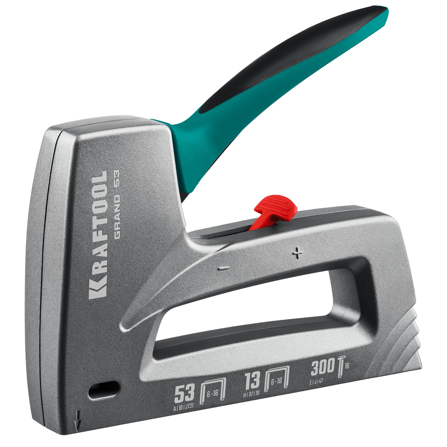 KRAFTOOL GRAND-53, тип 53 (A/10/JT21) 23GA (6 - 16 мм)/13/300, алюминиевый рессорный степлер (3193) — фото 8
